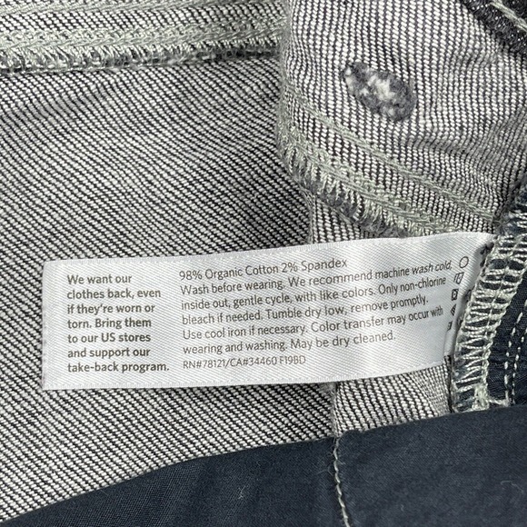 Eileen Fisher Jeans Womens 12 Black Denim Stretch Casual Workwear Everyday Pants - Picture 9 of 13